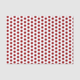 Papel del tejido del punto rojo