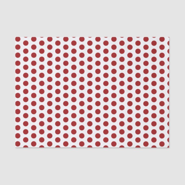 Papel del tejido del punto rojo (Anverso)
