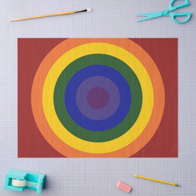 Papel del tejido del toro arcoiris (Artesanía)