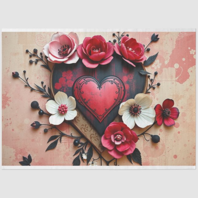 Papel del tejido gótico romántico (Anverso)