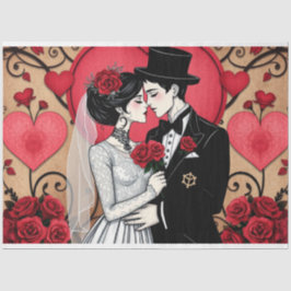 Papel del tejido gótico romántico