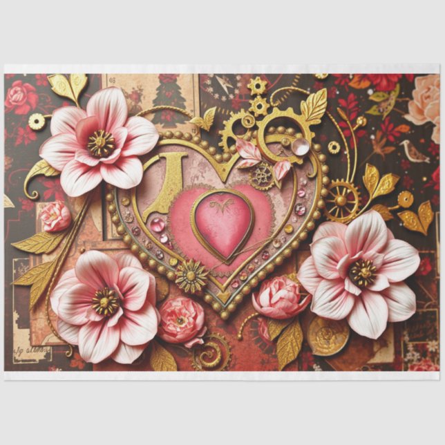 Papel del tejido gótico romántico (Anverso)