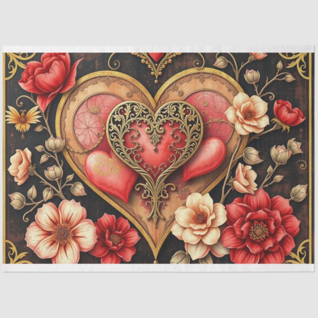 Papel del tejido gótico romántico (Anverso)