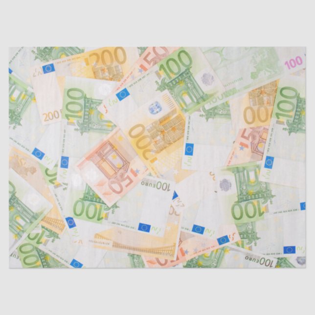 papel del tejido monetario del euro (Anverso)