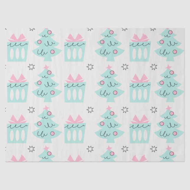 Papel del tejido navideño peculiar (Anverso)