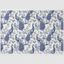 Papel del tema del pavo real estilo chino