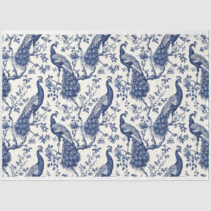 Papel del tema del pavo real estilo chino