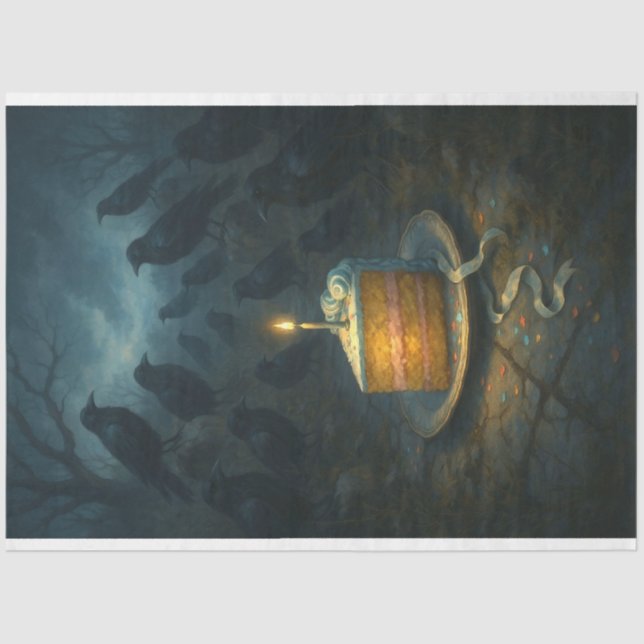 Papel desconchador de cruces y pasteles - gótico (Anverso)