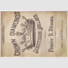 Papel desenredado de diamantes de la Corona