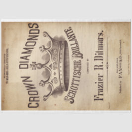 Papel desenredado de diamantes de la Corona