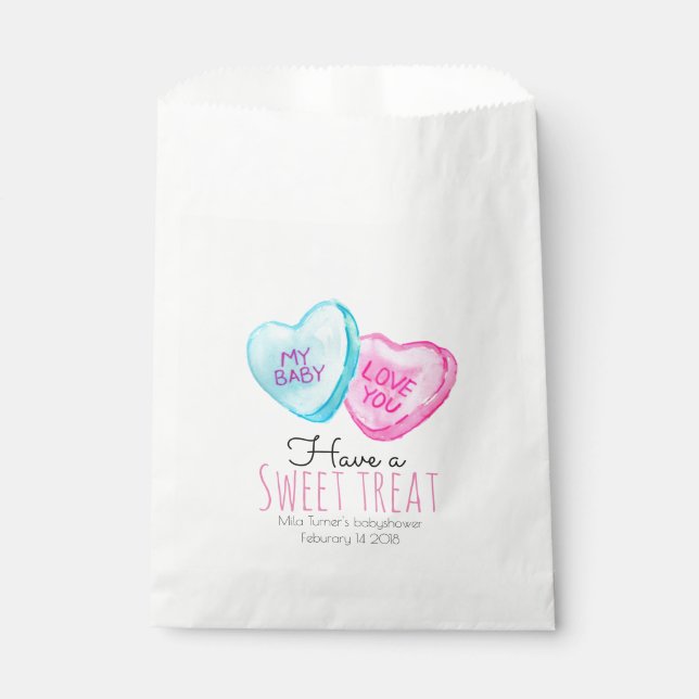 Papel Día de San Valentín de corazón dulce bolsa de favo (Anverso)