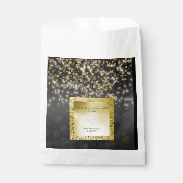 PAPEL DIAMANTE NEGRO Y ORO NUEVA BOLSA DE FAVOR (Anverso)