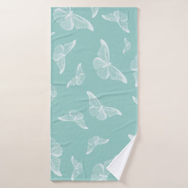 Papel digital de patrones de mariposa (Toalla de baño)