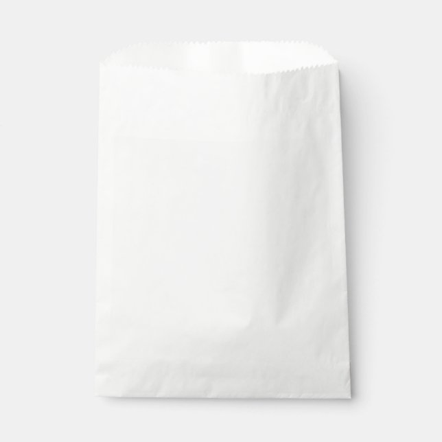 Papel Diseño de bolsa de favor blanca personalizada (Anverso)