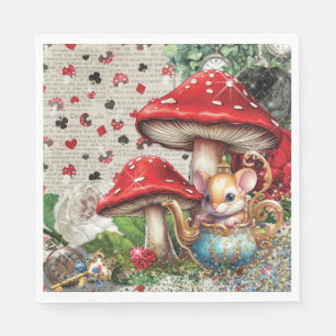 Papel Diseño de servilleta de Wonderland