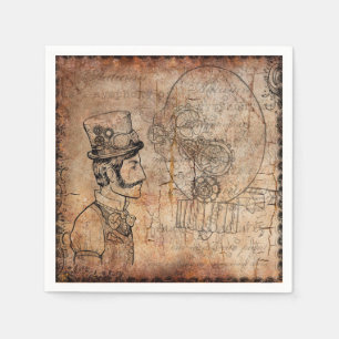 Papel Diseños de la servilleta de Steampunk
