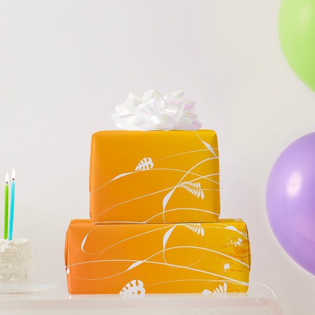 Papel dorado de envolvimiento floral (Subido por el creador)