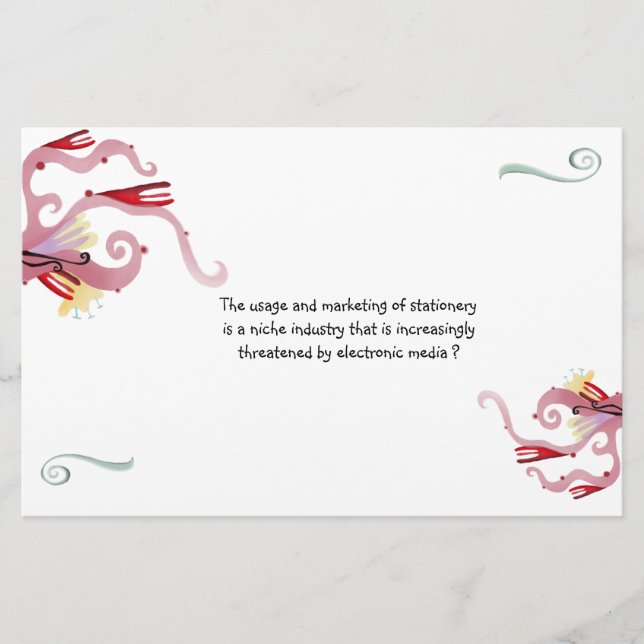 Papel ecológico reciclado con flores de Bouquet (Anverso)