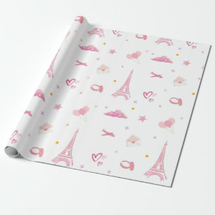 Papel Eiffel para envolver regalo de cumpleaños de