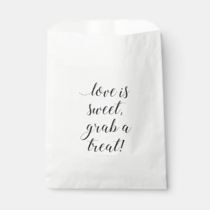Papel El Amor Es Dulce Agarra Una Bolsa De Favor De La B
