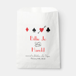 Papel El amor se estrelló en la bolsa de la boda de Las 