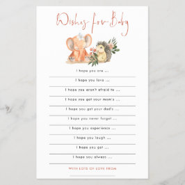 PAPEL | Elefante de Hedgehog para Baby Shower