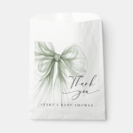 Papel Elegante Bolsa de Agradecimiento para Baby Shower 