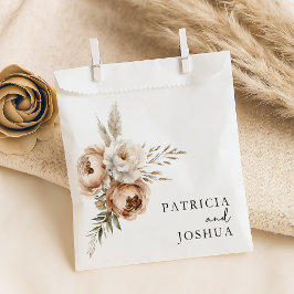Papel Elegante Bolsa de Favor del Personalizado Rústico 