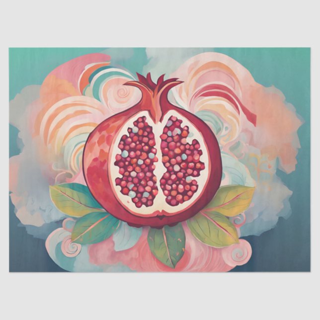 Papel elegante de descomposición granada (Anverso)