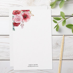 Papel elegante de estilo floral personalizado