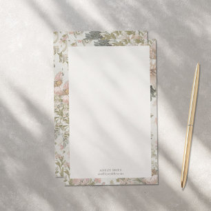 Papel elegante Moda floral Monograma estacional