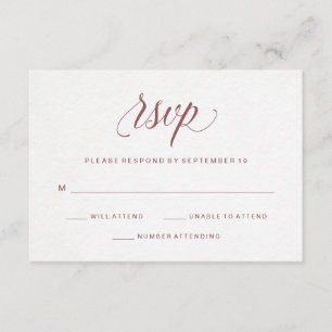 Papel elegante RSVP de la acuarela de la