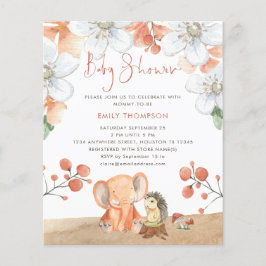 PAPEL | Elephant Hedgehog Florals Chica Baby Showe