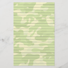 Papel en blanco con tonos de camo verde