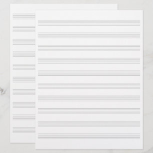 Papel en blanco del manuscrito de música de doble