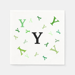 Papel en la servilleta - Letras despedazadas en lo