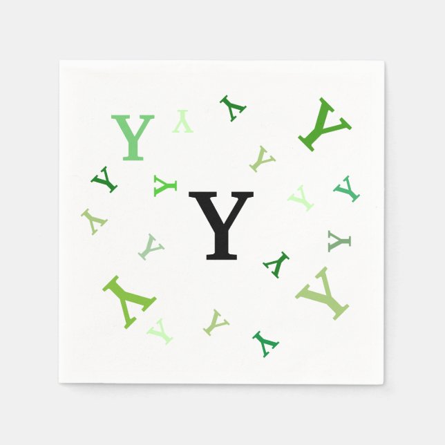 Papel en la servilleta - Letras despedazadas en lo (Anverso)