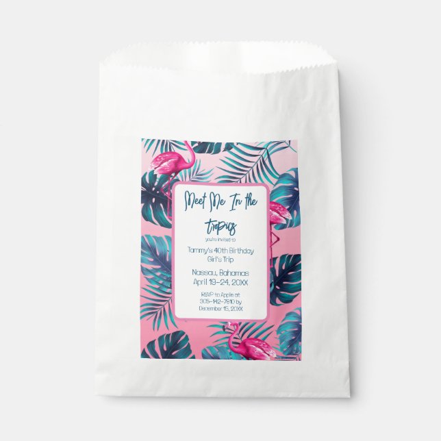 Papel Encuéntrenme en la bolsa del viaje de cumpleaños d (Anverso)