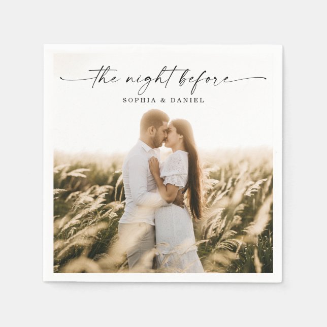 Papel Ensayar la servilleta de la cena antes de la noche (Anverso)