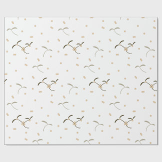 papel envolvente con un patrón de mistletoe