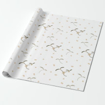 papel envolvente con un patrón de mistletoe