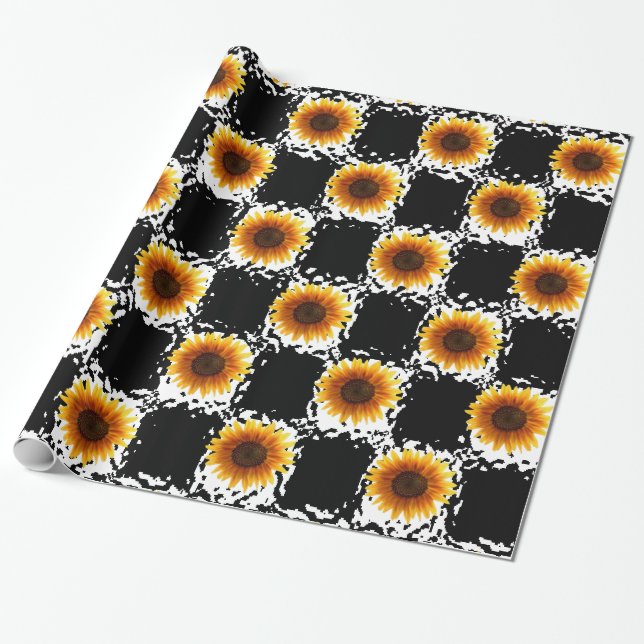 Papel envolvente Girasol (Desenrollado)