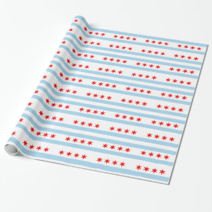 Papel envuelto con bandera de Chicago