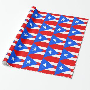 Papel envuelto con bandera de Puerto Rico
