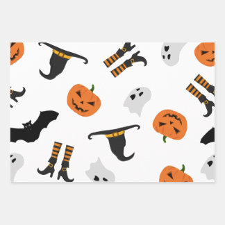 Papel envuelto con patrón de Halloween