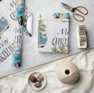 Papel envuelto de camionetas rústicas de granjeros