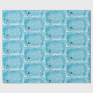 Papel envuelto de hombres de nieve Navidades