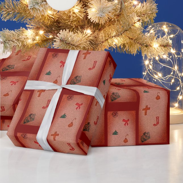 Papel envuelto de los Navidades de Kathy (Vacaciones)