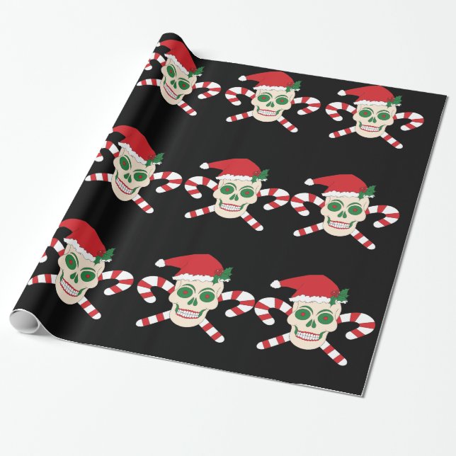 Papel envuelto de Navidades aterradores (Desenrollado)