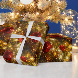 Papel envuelto de Navidades chisporroteantes